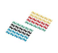 - Clips de codage couleur de câble - pour câble de raccordement, mixte (20 pièces dans chaque) - noir, bleu, jaune, rouge, vert (pack de 100)