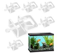 Clips de couvercle d'aquarium - supports de couvercle de réservoir acrylique transparent, ensemble de clips de couverture de 6 pc | Pinces de support d'aquarium transparent, remplacement de l'installa