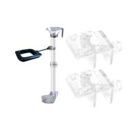 Clips de couvercle d'aquarium + tube d'alimentation pour poissons, crevettes, escargots, fournitures d'alimentation pour aquarium, crevettes, mangeoires et tube