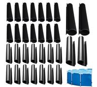 Clips De Couverture De Piscine - 12x3.1x3.1cm Pinces De Piscine D'hiver, 32 Pièces Clips De Vent | Grands Fixations De Couverture Du Vent Pour La Plage Extérieure D'arrière-cour De Terrasse De Terrass