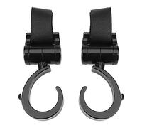 Clips de Crochet de Poussette de bébé, Accessoires de Cintre en Plastique ABS de Poussette de bébé de Rotation de 360 ° pour Accrocher la Couche