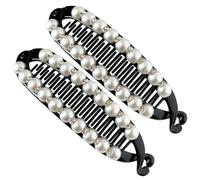 Clips de de banane - Barrettes doubles de 15 cm, peignes de coiffage de maintien solides, clincher de sans glissement, accessoires pour femmes | Clip à épais fines bou