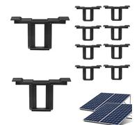 Clips de drainage pour panneaux solaires - Pince de gestion du débit d'eau, fixation de bord facile à installer, réduction de l'accumulation de débris, construction extérieure durable | Entretien des