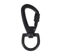 Clips de drapeau pour drapeau, snap Hooks Heavy Duty - Keychains de verrouillage en alliage de zinc noir | Clips de drapeau, clichés pour les yeux, clips d'escalade en montagne robustes, crochets à in