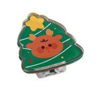 Clips de fermeture alimentaire de Noël - Pinces de fermeture en acrylique pour sachets à chips avec motif de Noël - Clips de poche pour la maison, l'école, le café, où