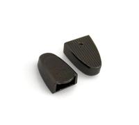 Clips de fermeture éclair Bouchon de fermeture à glissière en métal, 30 pièces, Clip queue, tête bouchon d'arrêt avec vis for sac bricolage, quincaillerie cuir artisanat 5 couleurs(Gun Black)