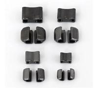 Clips de fermeture éclair Bouchon de fermeture à glissière en métal, 50 jeux bouchons d'extrémité 3#5#8#10# extrémités tête éclair curseurs retenue Clip queue d'arrêt inférieur(GunBlack,No10)