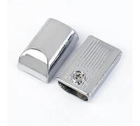 Clips de fermeture éclair Bouchon de fermeture éclair Deepeel 9mm, à glissière en métal, Clip queue, boucle sac, extrémités sangle, fermoir verrouillage, fermetures for bagages(Chrome)