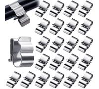 Clips de Fil de Remorque Métallique Clips de Câble de Panneau Solaire Clips de Câble Photovoltaïque en Acier pour la Gestion des Câbles 30Pcs