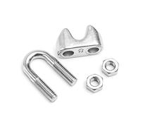 Clips de fil de serrage de Type U M2/3/4/5/6/8/10/12/14mm, boulons de câble, matériel de gréement, manchon de corde en acier inoxydable 304(M10)