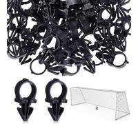 Clips de Filet de Football 100 pièces - Remplacement Universel pour Buts | Pinces Fixation Filets Accessoires Entraînement | Installation Facile Résistant aux Intempéries Attaches Sport