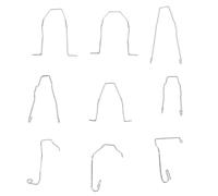Clips de Fixation D'ampoule, 9 Pièces, Clips de Fixation Universels en Acier Inoxydable pour Feux de Croisement et Ampoules H1, H3, H4, H7
