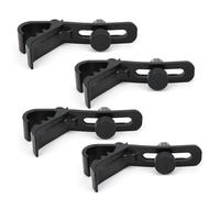 Clips de Fixation de Microphone Tamburo, Pince à Microphone de Tambour à Long Terme et Microphone de Microphone Robust Clamp/Holder Microphone de 4 PC Club pour la Maison
