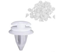 Clips de fixation de panneau de porte intérieure compatibles avec E30 E36 E46 E39 E53 E60 E70 X3 pour X5 Z4, fixations de rechange en plastique blanc pour moulage de carte de porte (50/100 (100 pièces