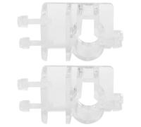 Clips de fixation de tuyau en acrylique Transparent, 2 pièces, collier de serrage pour tuyau d'aquarium pour réservoir de poisson, Clip de fixation de tuyau d'air et d'eau,