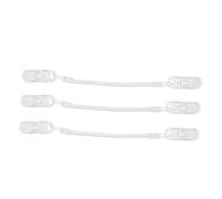 Clips de Fixation pour Casquette 3 Pièces en Pc, Anti-perte | Créatif et Transparent, Usage Extérieur ou Quotidien, Lot de 3 Pièces, Ajustable et Souple