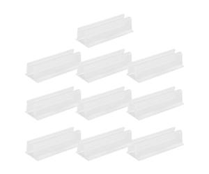 Clips de fixation pour corde lumineuse - 10 supports de bande LED transparents étanches | Support mural adhésif pour Govee et autres bandes lumineuses LED, cuisine, extérieur, intérieur et Noël
