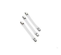Leifheit Clips de fixation pour table à repasser, sangles de retenue blanches