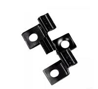 Clips de fixation pour terrasse composite, fixations en acier inoxydable, entretoises noires pour planchers WPC, clips de montage dissimulés pour terrasse extérieure (10 mm)