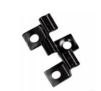 Clips de fixation pour terrasse composite, fixations en acier inoxydable, entretoises noires pour planchers WPC, clips de montage dissimulés pour terrasse extérieure (9 mm)