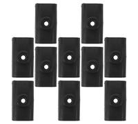 Clips de Fixation pour Tiges de Store 10 Pièces en Plastique Noir | Tubes Ovales de 3cm, Montage sans Outil, Assemblage Rapide, Lot de Dix, Accessoire Extérieur