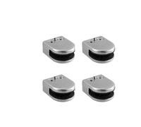 Clips de fixation pour verre, Glass Clamps For Staircase Handrail Fence 201 Stainless Steel Silver 44x30x65mm Pack Of 4
