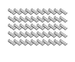 Clips de Gestion de Câbles 50 Pièces, Pinces en Acier Inoxydable 304 pour 4 Fils - Résistance à la Corrosion, Fixation Stable, Pour Panneaux Solaires Photovoltaïques