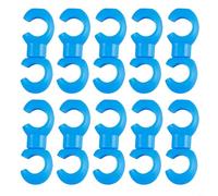 Clips de gestion de câbles de vélo pour un routage efficace sur VTT et vélos de route, nylon léger et résistant aux UV (bleu)