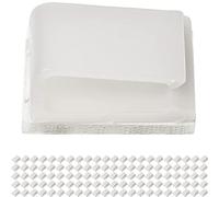 Clips de Gestion des Câbles Autocollants, 100 Pièces, Blanc, Câble jusqu'à Ø 10 mm, Organisation Cable pour TV, PC, Laptop, Lan et Cables de chargement, Attache Câbles, Serre-Câbles, Sangles de câbles
