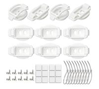 Clips de Gouttière pour Guirlandes 10 pièces crochet câble support
