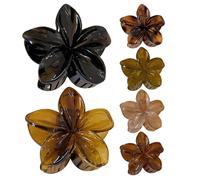 Clips de griffes florales pour cheveux fins - 6x clips de style rétro français | Coiffure décorative sandwich femmes robes élégantes, ornement à la mode coiffures de style quotidien fest