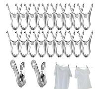 Clips de Jardin Pinces à Serre - Pince de Jardin de Jardinage, Ensemble de Clips de Jardin en Métal Robuste avec Construction en Acier Inoxydable Pour Fixer La Grille, Le Film De Serre Et Les