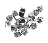 Clips de Lacets de Chaussures sans Laçage, 20 Pièces, Décoratifs | Acier Inoxydable et Alliage de Zinc, Finition Argentée, pour Garçon Fille, Marche et Cours de Sport