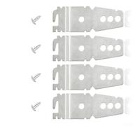 Clips de lave-vaisselle sous comptoir WP8269145 Support de montage pour surfaces solides - Kit de quincaillerie en acier robuste facile à installer 66,5 cm (4 pièces)
