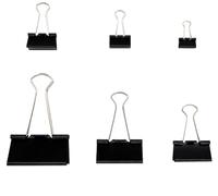 Clips de liant en métal 10 / 5pcs Metal 15/15/25/32/41mm Clips for les livres de bureau de papeterie de papeterie(19MM 10PCS)