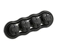 Clips De Magnétiques, Avec Support De Gestion Des Fils De Bureau, 8,3 X 2,7 X 1,8 Cm, Organiseur De Cordon, Aimant Puissant En Néodyme, Base Auto-adhésive, Pour La Maison, Le Dortoir, Le Bureau,