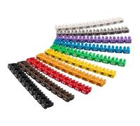 Clips de Marquage pour Câble 2,5 mm - GOOBAY - Lot de 10 x 10 couleurs