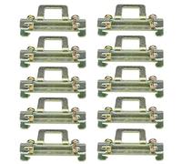 Clips de Montage Sur Rail DIN Kit, 10 PCS Adaptateur Rail Din, Support Métallique de Montage Sur Rail, 35mm Din Guide Rail Boucle Fixe Pince Fer pour L'assemblage de Circuits, 02