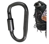Clips de Mousqueton verrouillables | Clip Mousqueton en Aluminium | Mousqueton à Anneau en D Facile à Transporter, Solide et Durable pour clé, Porte-clés, hamac, Laisse de Chien.