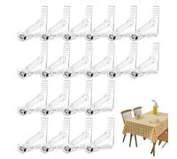 Clips de nappe - 20 pinces de pack pour sécuriser les draps de table | Conception de poignée polyvalente avec attachement rapide, idéal pour les événements de plein air des banquet de restaurants ou l