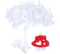 Clips de nivellement carrelage 1/12” pro, 1000 bases 2mm - entretoises pour carrelage céramique et pierre, installation facile pour débutants et pros (1000 pièces)