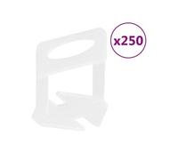 vidaXL Clips de nivellement de carreaux 250 pcs 1 mm