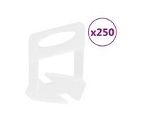 Clips de nivellement de carreaux 250 pcs 2 mm