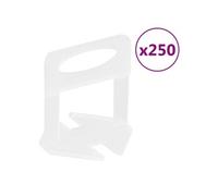 Clips de Nivellement de Carreaux 250 pcs, Système de Nivellement de Carrelage, Clips d'Espacement de Carrelage Mural, 1,5 mm