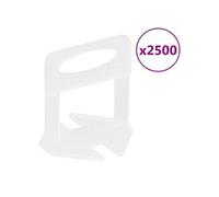 Clips de nivellement de carreaux 2500 pcs 1 mm