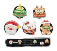 Clips de Noël pour aérateur auto 5 Pièces Diffuseur Mignon De Noël | Pince Parfumée Grille Aération Véhicule Pour camion tableau de bord accessoires intérieurs trajet