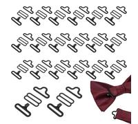 Clips de noeud Papillon, Clip Noeud Papillon, Pince à Cravate, Attache Noeud Papillon Reglable, Pinces à Cravate Réglables en Métal, Cravate Clip, Attaches Boucles