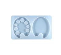 Clips de palette de peinture en résine pour planche à croquis, plateaux à clip époxy pour moulage, décorations, palette de moules en résine