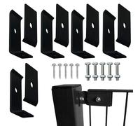 Clips de panneau de clôture, kit de treillis de clôture en vrac sécurisé, en acier galvanisé, supports de serrage, fixations robustes pour l'aménagement paysager, la ferme, le ranch, l'allée