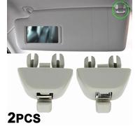 Clips de pare-soleil - Volkswagen - 2X Gris - Plastique ABS - Remplacement direct - Compatible VW/Audi-keeper